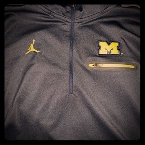 16/17 Michigan sideline Jordan 1/4 zip